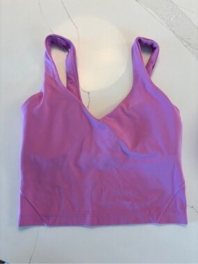 lululemon athletica Purple V-Neck Longline Sports Bra
